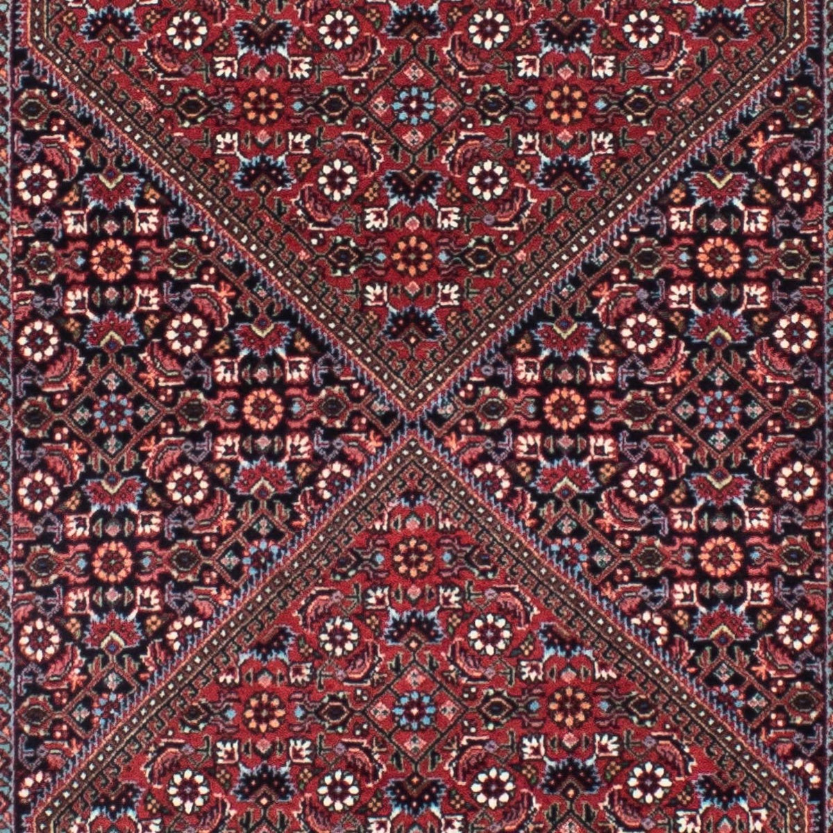 Runner Perser Rug - Bidjar - 310 x 80 cm - red