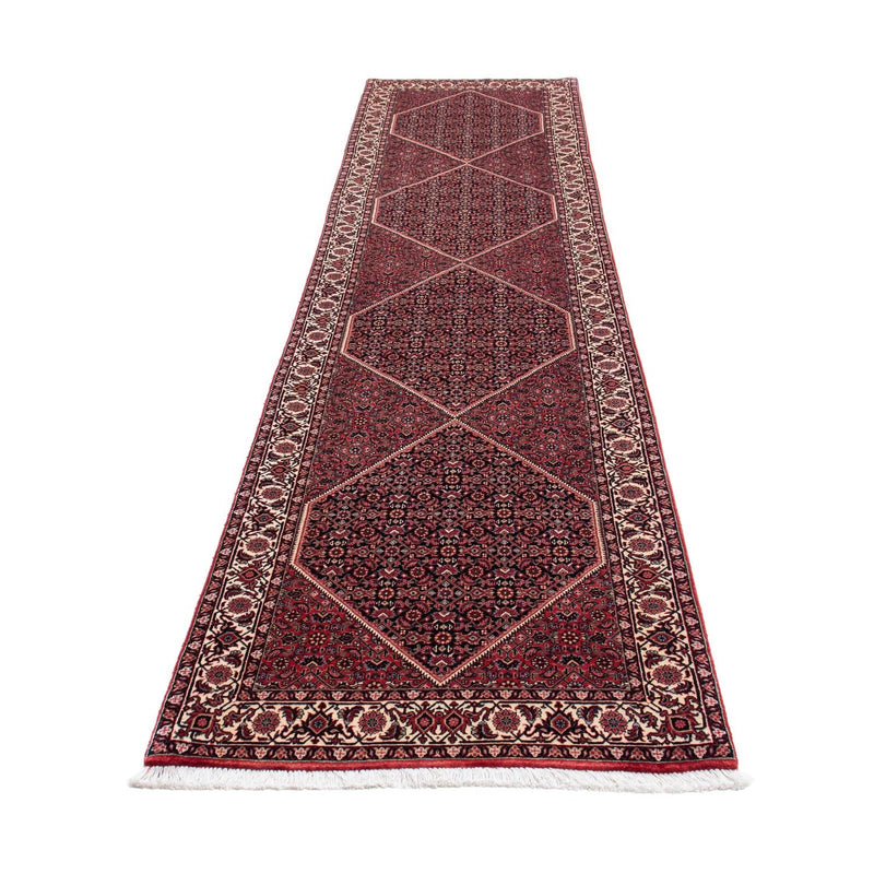 Runner Perser Rug - Bidjar - 350 x 83 cm - dark red