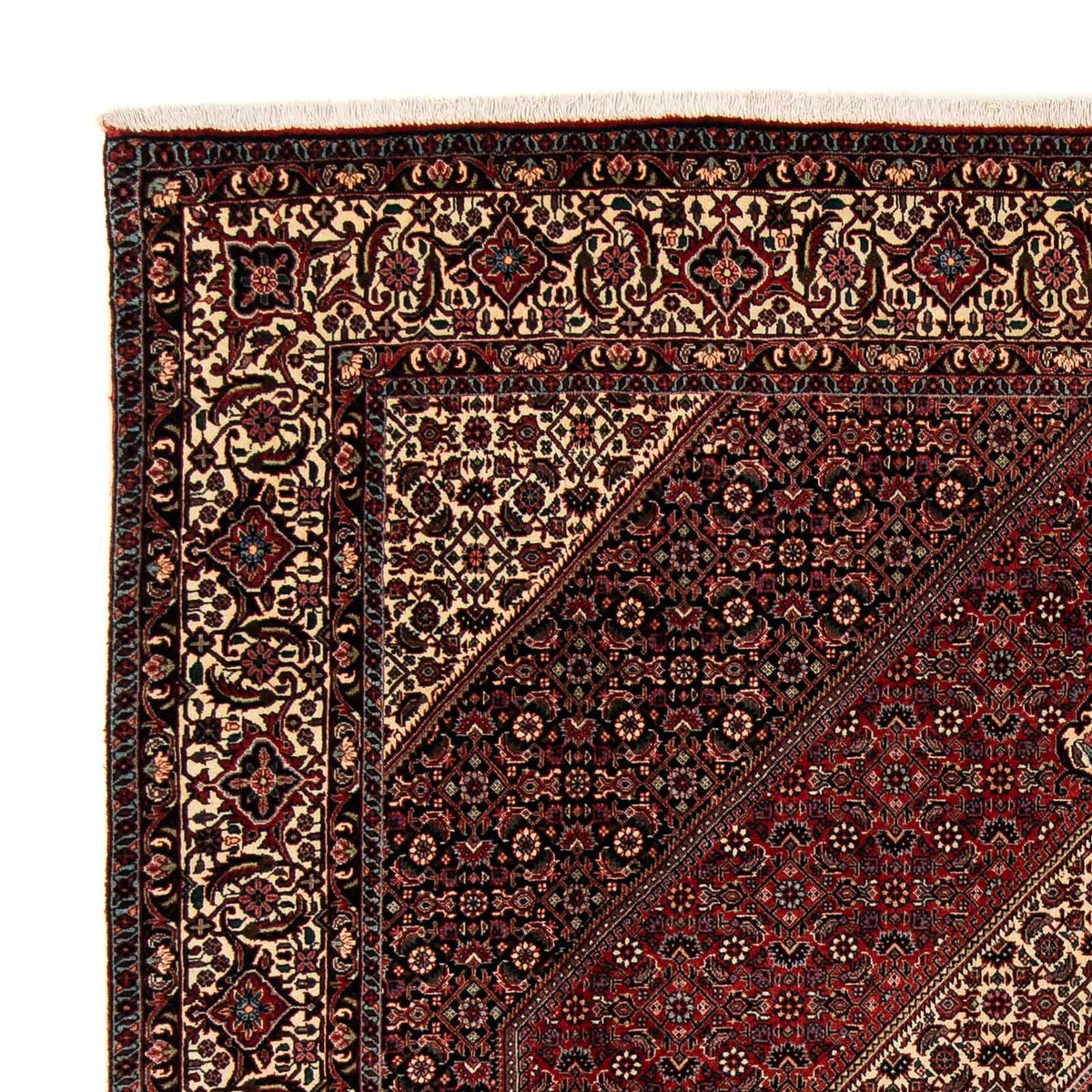 Perser Rug - Bidjar - 251 x 202 cm - dark red