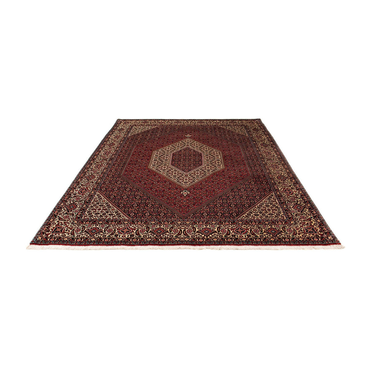 Perser Rug - Bidjar - 251 x 202 cm - dark red