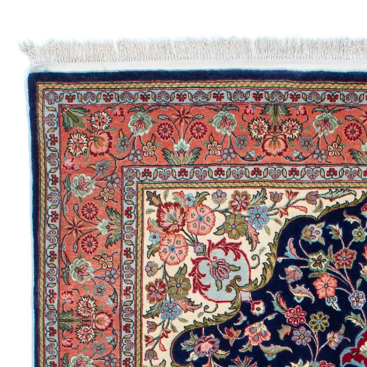 Perser Rug - Ghom - 215 x 139 cm - dark blue