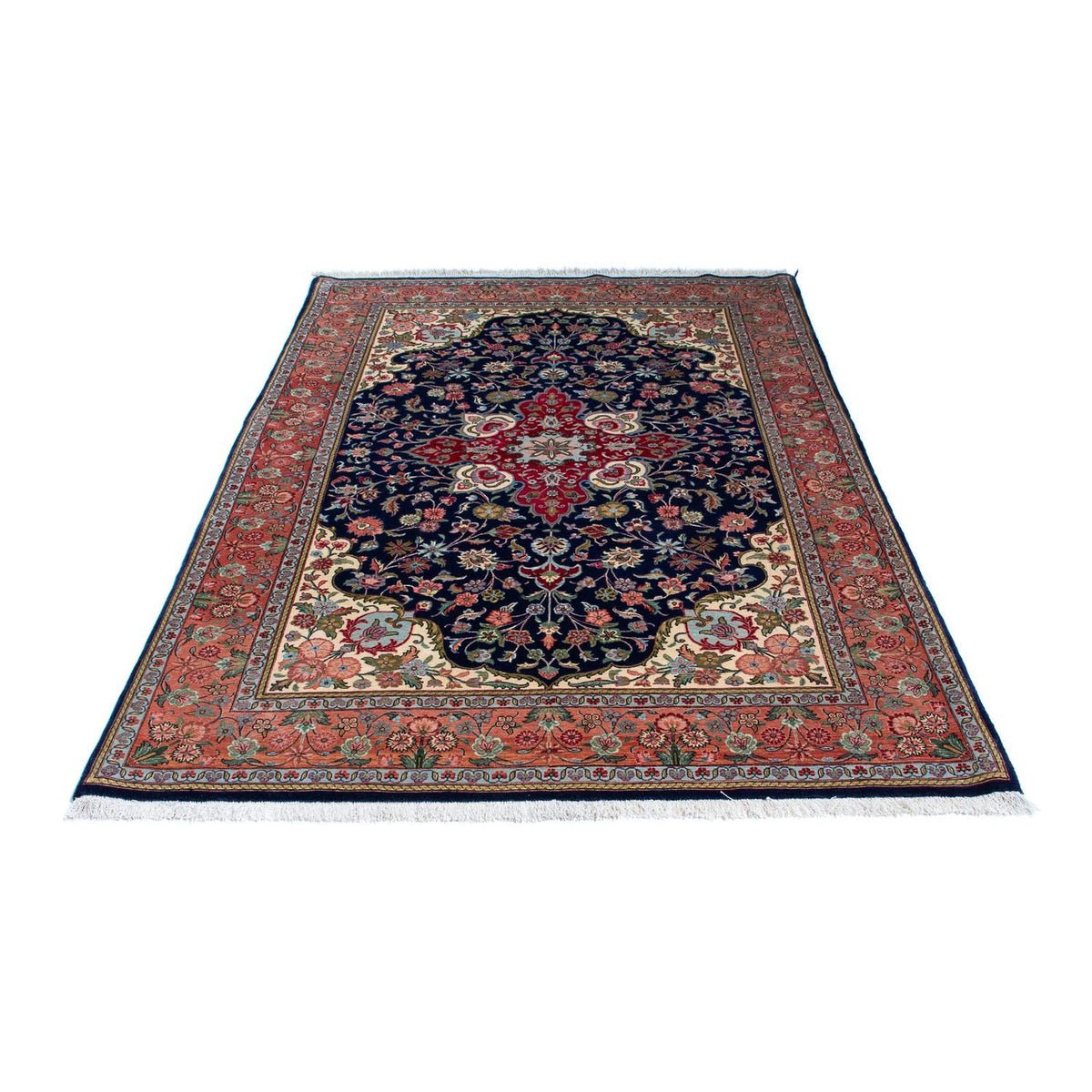 Perser Rug - Ghom - 215 x 139 cm - dark blue
