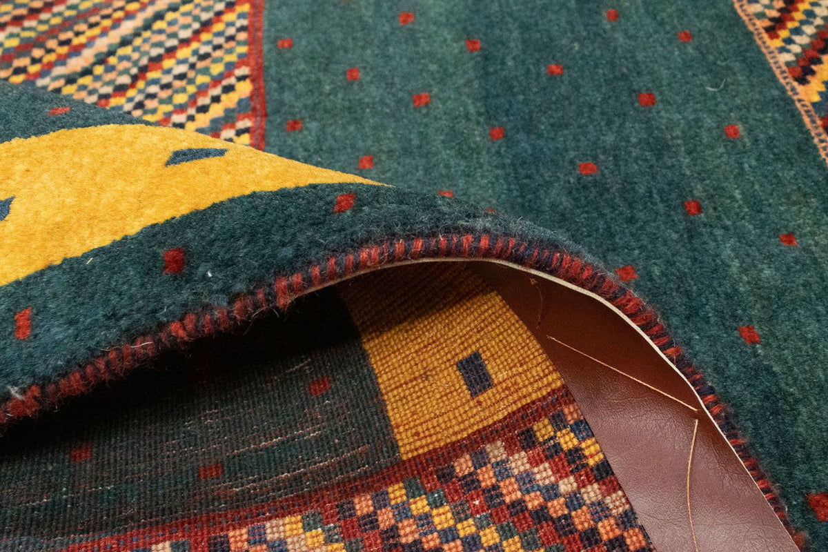 Gabbeh Rug - Loribaft Perser - 143 x 102 cm - green