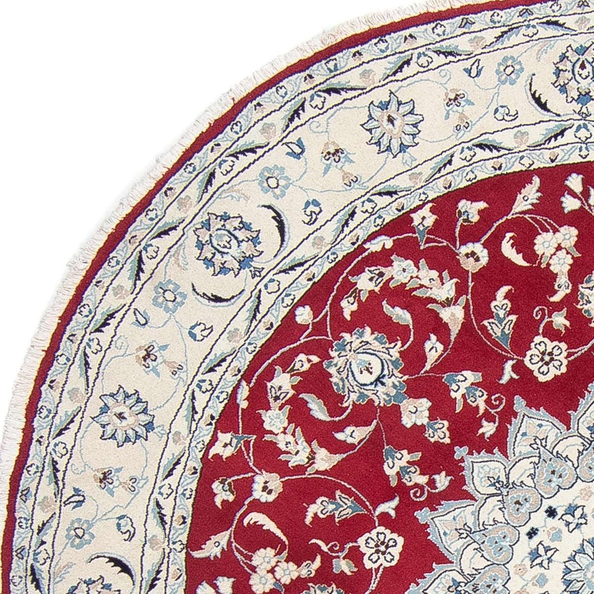 Perser Rug - Nain round  - 250 x 250 cm - dark red