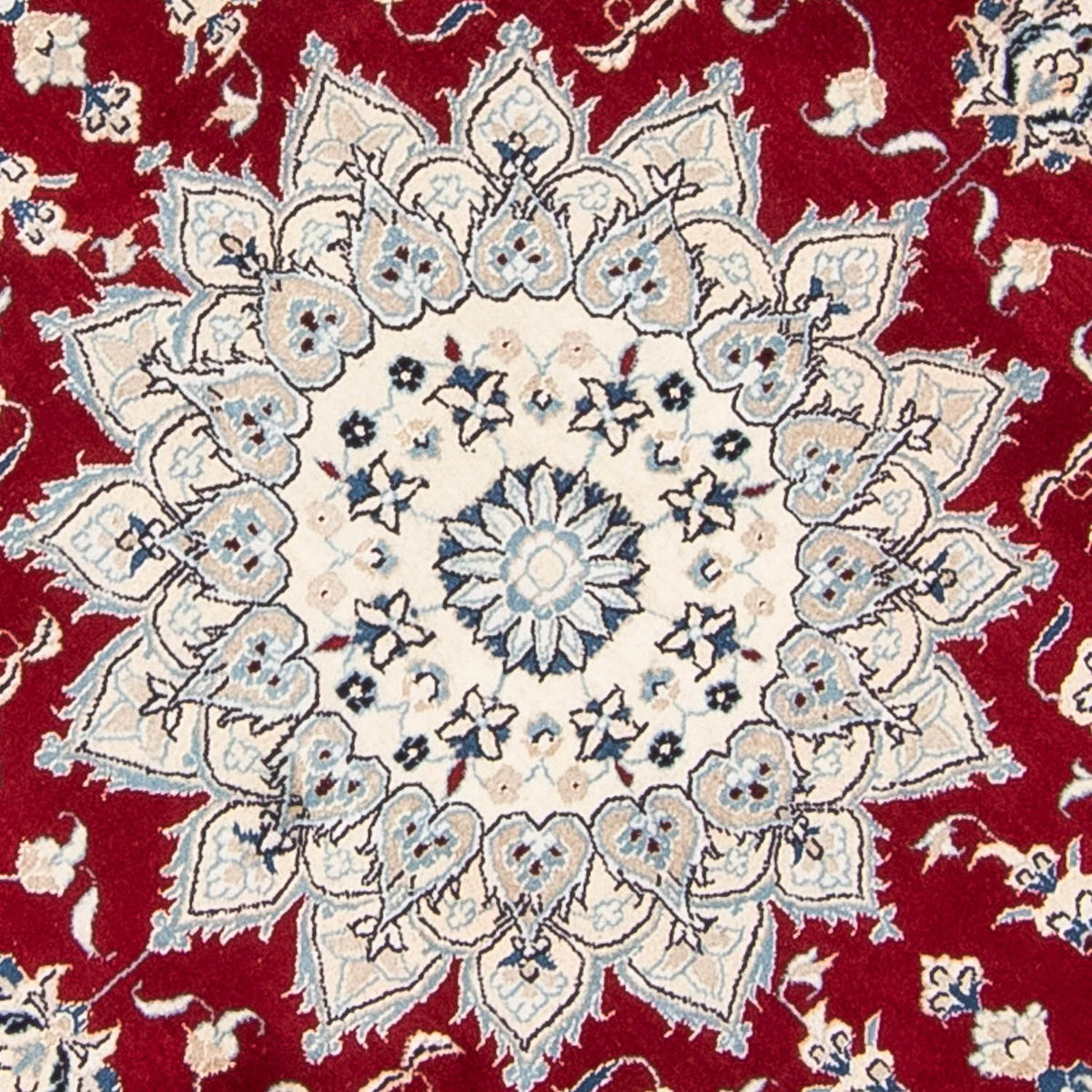 Perser Rug - Nain round  - 245 x 245 cm - dark red