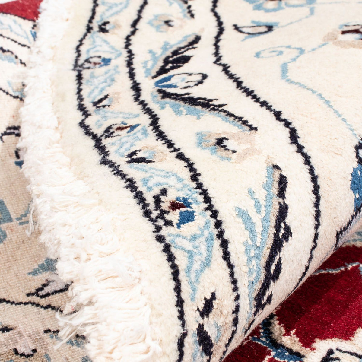 Perser Rug - Nain round  - 245 x 245 cm - dark red