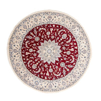 Perser Rug - Nain round  - 253 x 253 cm - dark red