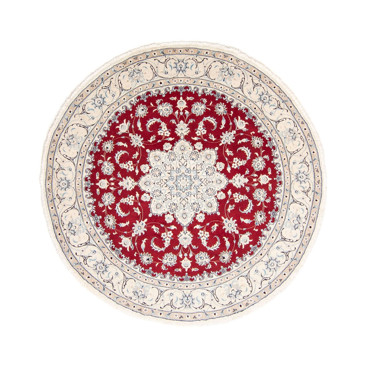 Perser Rug - Nain round  - 250 x 250 cm - red