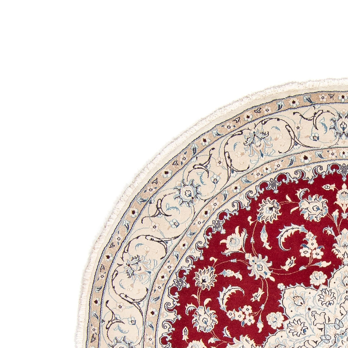 Perser Rug - Nain round  - 250 x 250 cm - red