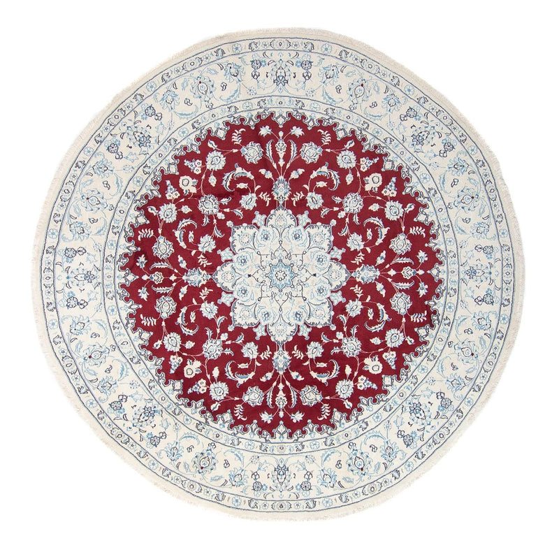 Perser Rug - Nain round  - 290 x 290 cm - dark red