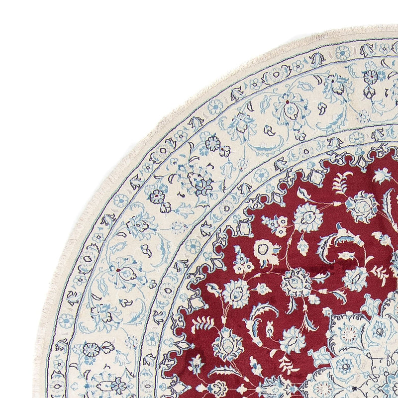 Perser Rug - Nain round  - 290 x 290 cm - dark red