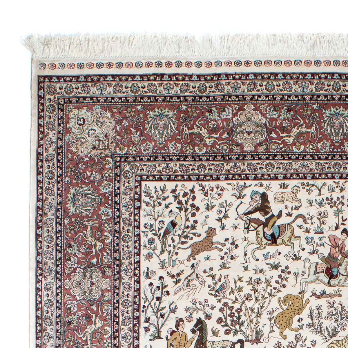 Oriental Rug - Hereke - 244 x 169 cm - beige
