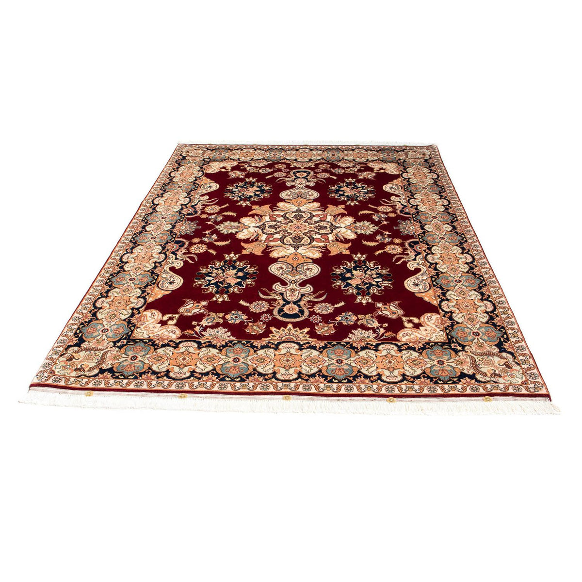 Perser Rug - Tabriz - Royal - 202 x 152 cm - dark red