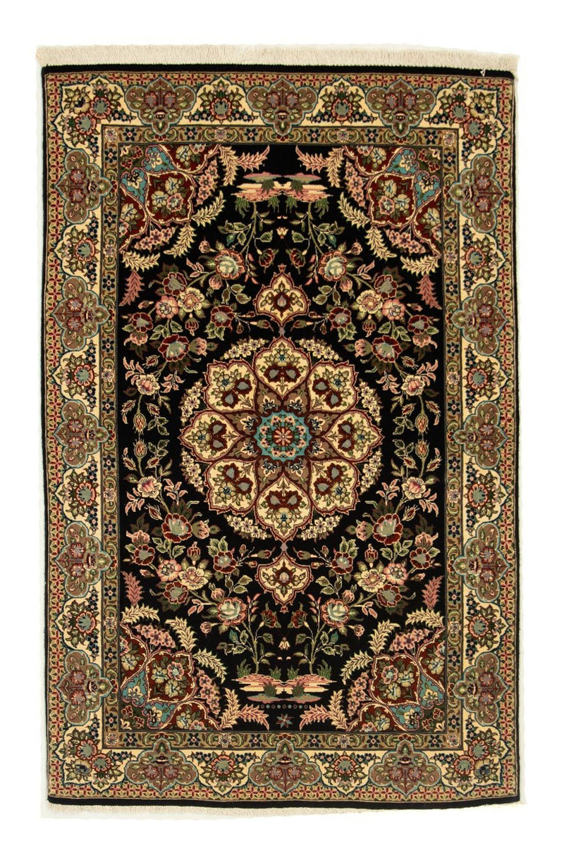 Perser Rug - Ghom - 166 x 105 cm - black