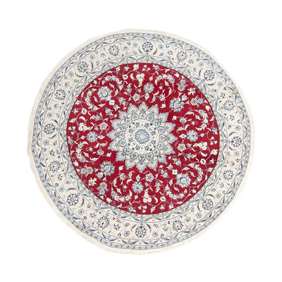 Perser Rug - Nain round  - 250 x 250 cm - dark red