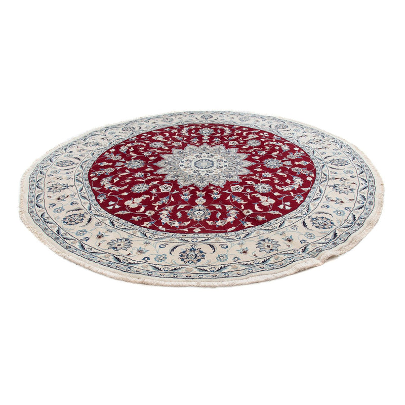 Perser Rug - Nain round  - 250 x 250 cm - dark red