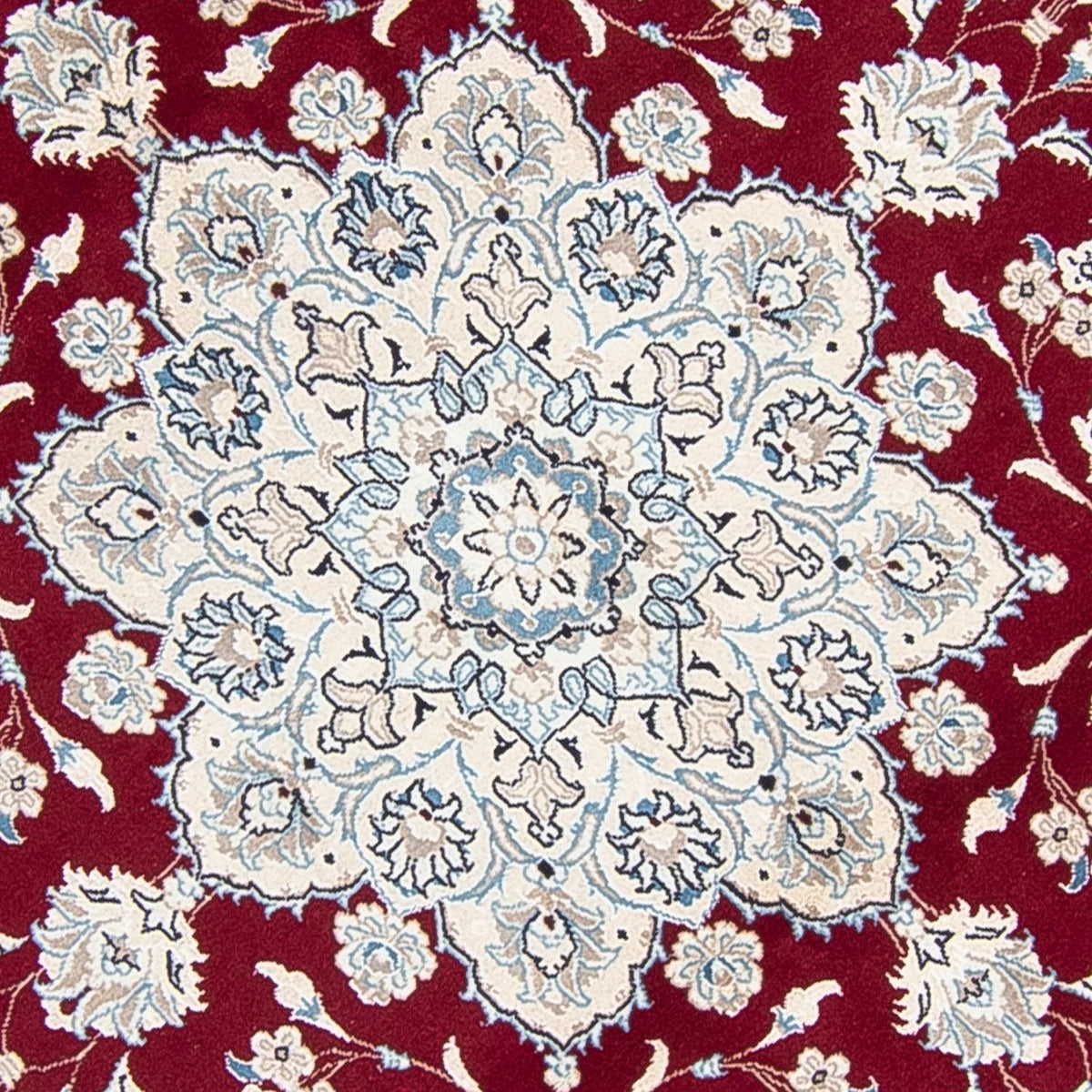 Perser Rug - Nain round  - 250 x 250 cm - dark red