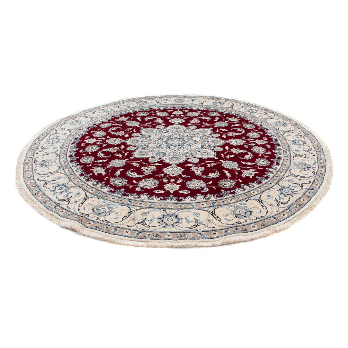 Perser Rug - Nain round  - 250 x 250 cm - dark red