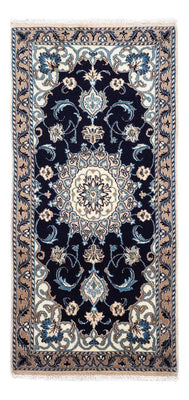 Perser Rug - Nain - 141 x 66 cm - dark blue