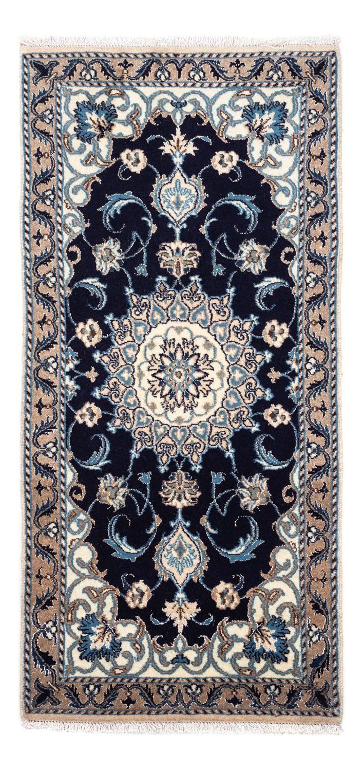 Perser Rug - Nain - 141 x 66 cm - dark blue
