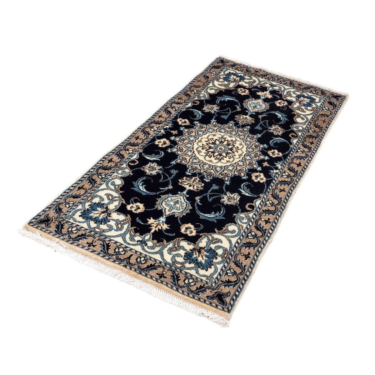 Perser Rug - Nain - 141 x 66 cm - dark blue