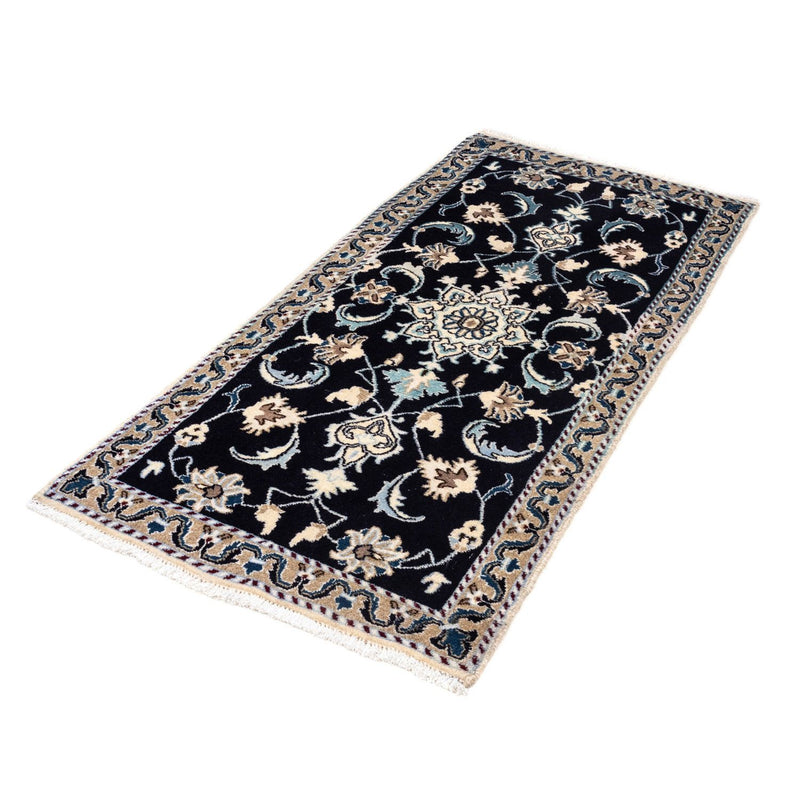 Perser Rug - Nain - 139 x 66 cm - dark blue