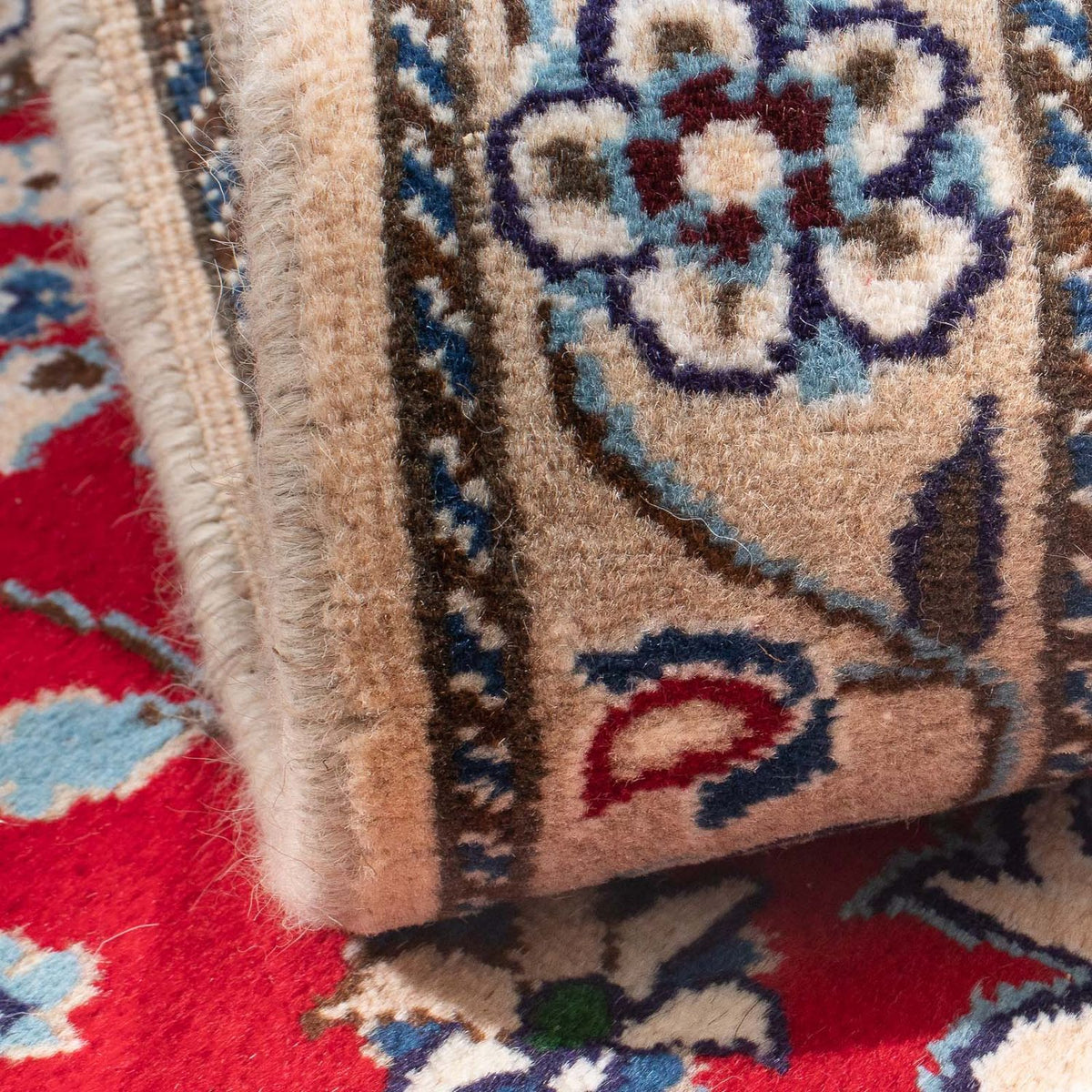 Perser Rug - Nain - 130 x 89 cm - dark red