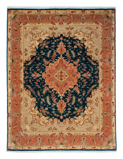 Tabriz - 50 Raj Rug 152x202cm - Persian Rugs - dark blue