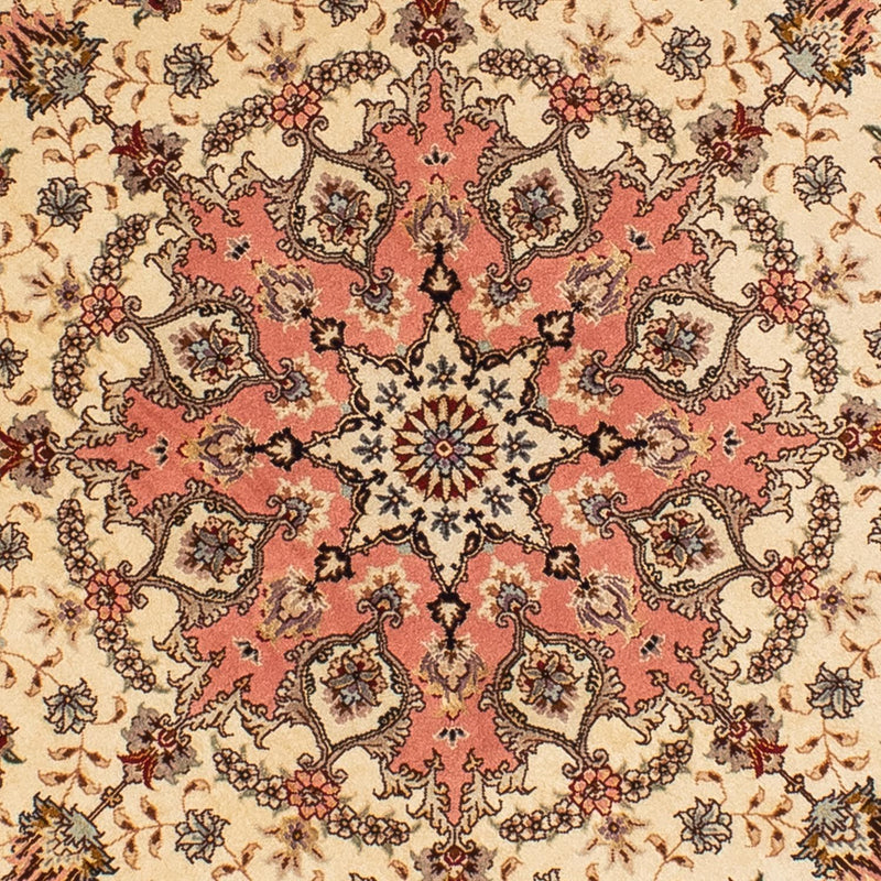 Perser Rug - Tabriz - Royal round  - 150 x 150 cm - light brown