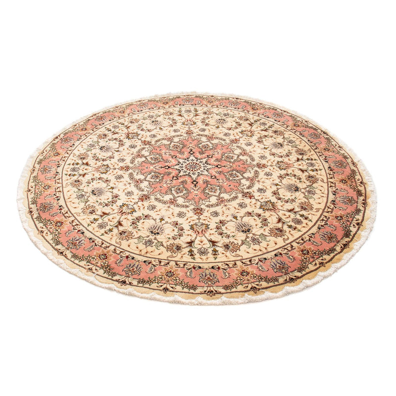 Perser Rug - Tabriz - Royal round  - 150 x 150 cm - light brown