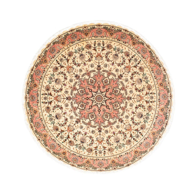 Tabriz - 50 Raj Rug 150x150cm - Persian Rugs - beige