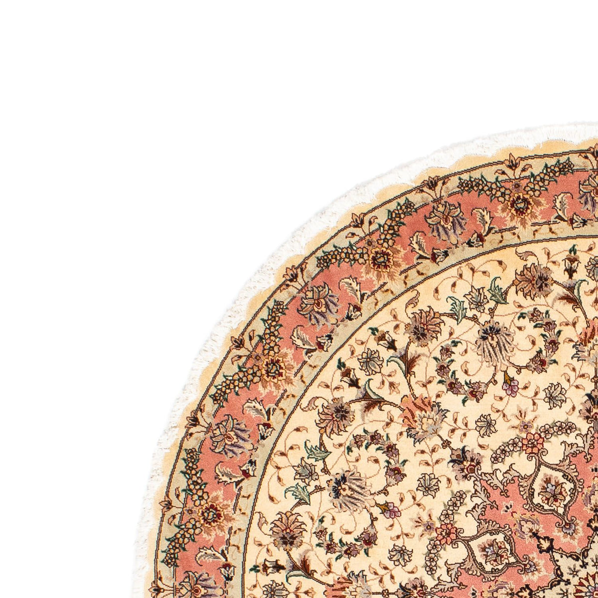 Tabriz - 50 Raj Rug 150x150cm - Persian Rugs