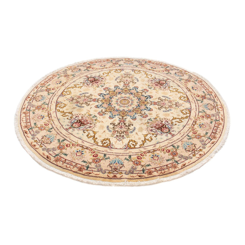 Perser Rug - Tabriz - Royal round  - 150 x 150 cm - light brown