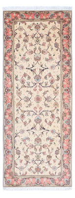 Runner Perser Rug - Tabriz - Royal - 200 x 77 cm - beige