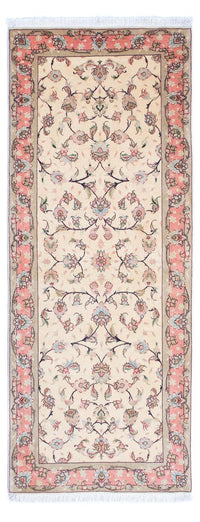 Runner Perser Rug - Tabriz - Royal - 200 x 77 cm - beige