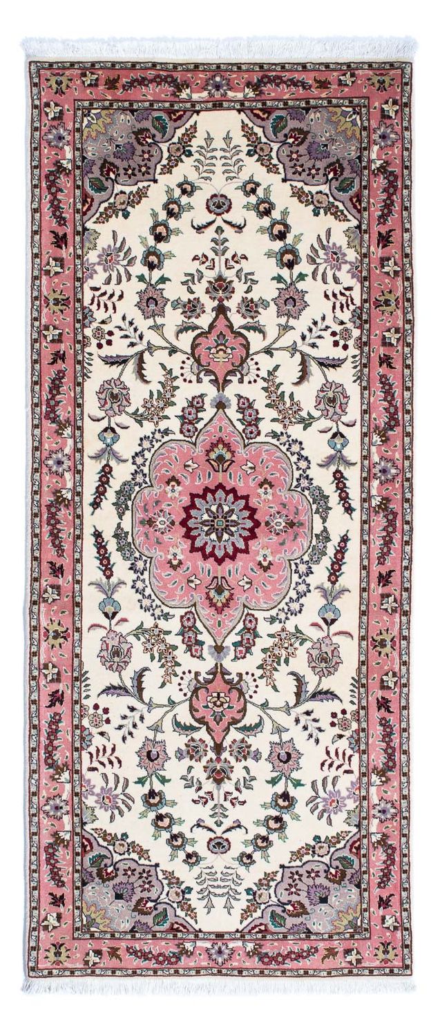 Runner Perser Rug - Tabriz - Royal - 202 x 82 cm - beige