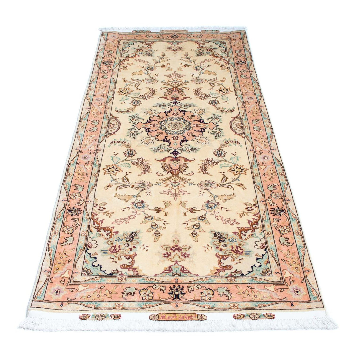 Runner Perser Rug - Tabriz - Royal - 212 x 81 cm - beige