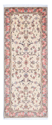 Runner Perser Rug - Tabriz - Royal - 202 x 77 cm - beige