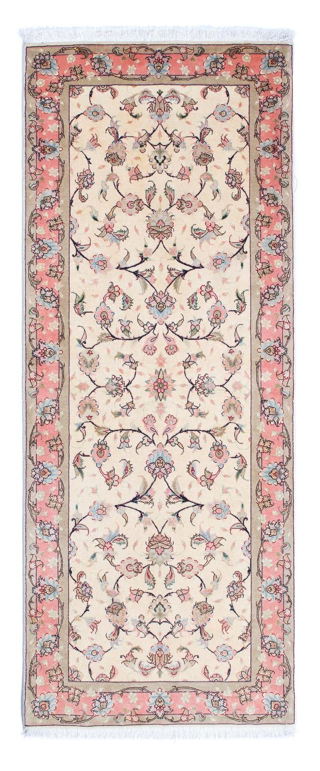 Runner Perser Rug - Tabriz - Royal - 202 x 77 cm - beige