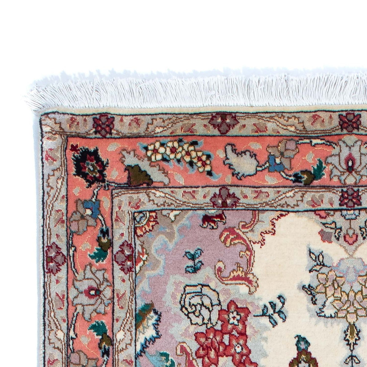 Runner Perser Rug - Tabriz - Royal - 205 x 82 cm - beige