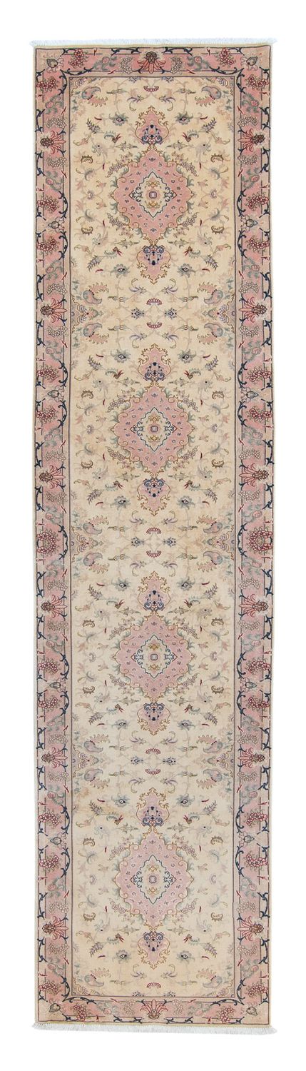 Runner Perser Rug - Tabriz - Royal - 397 x 87 cm - beige