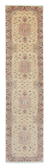 Runner Perser Rug - Tabriz - Royal - 397 x 86 cm - beige