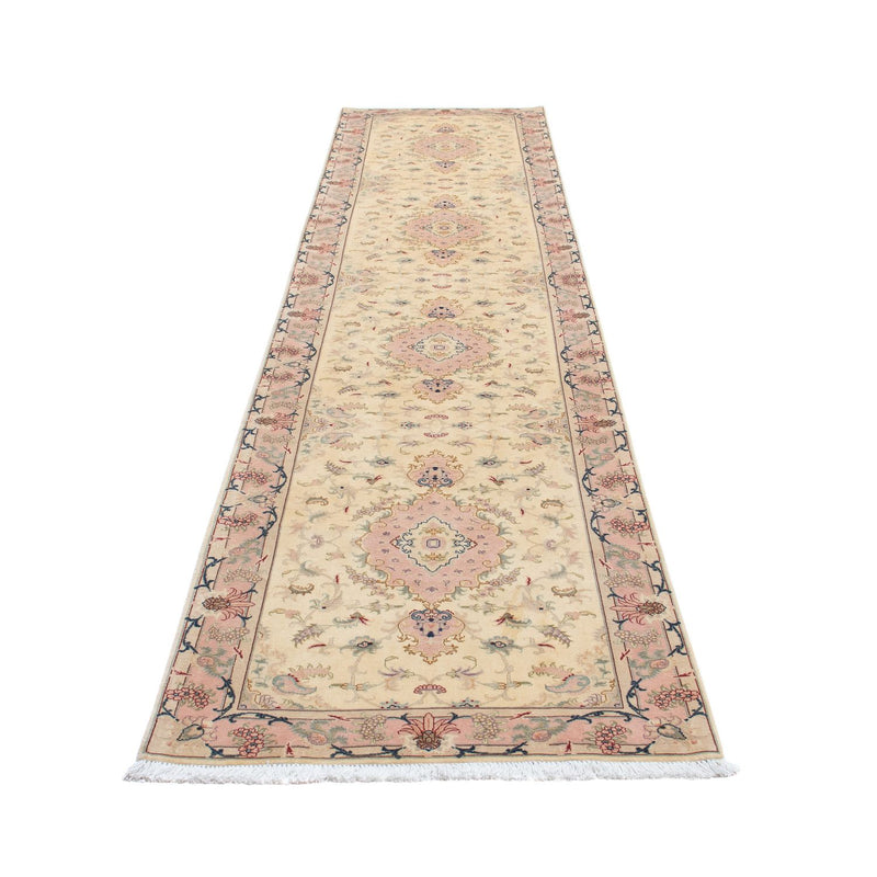 Runner Perser Rug - Tabriz - Royal - 397 x 86 cm - beige
