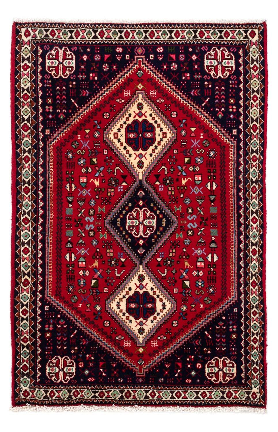 Perser Rug - Nomadic - 148 x 98 cm - dark red