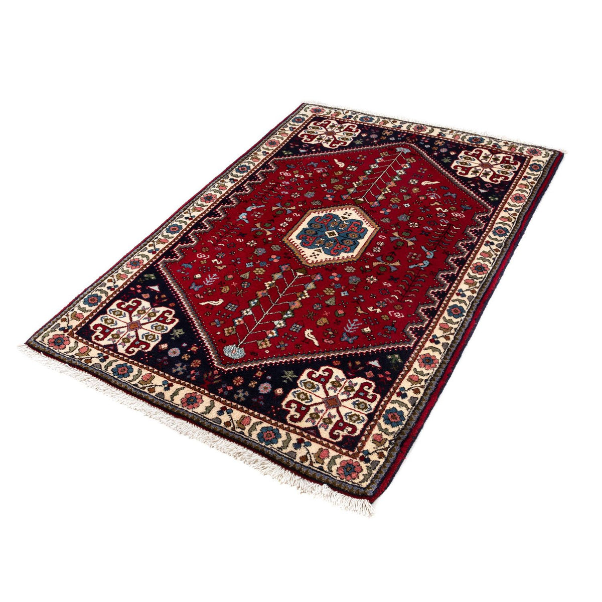 Perser Rug - Nomadic - 144 x 98 cm - dark red