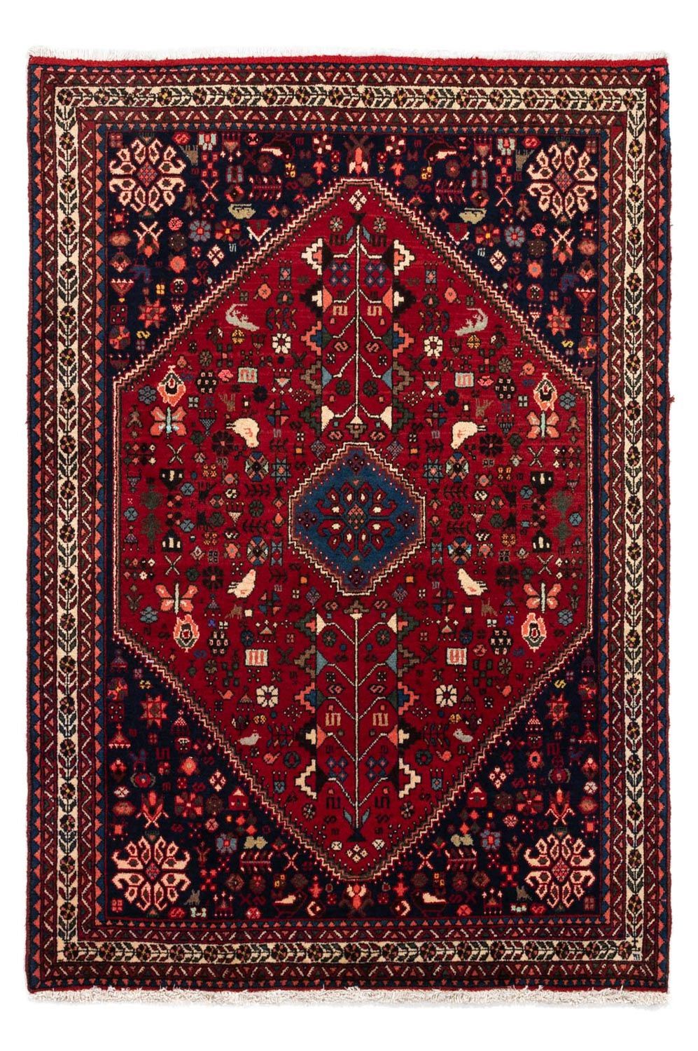 Perser Rug - Nomadic - 145 x 100 cm - dark red