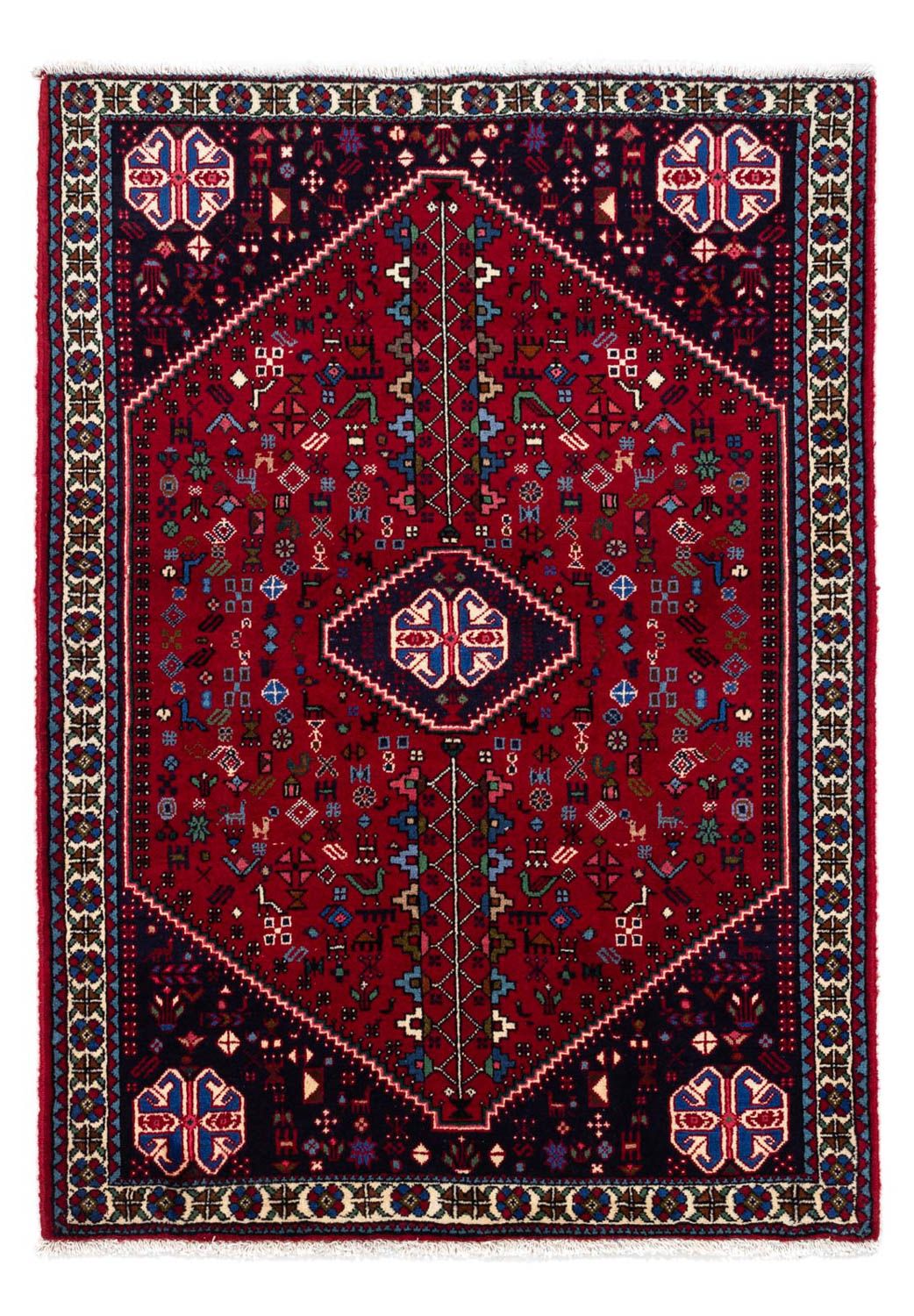 Perser Rug - Nomadic - 148 x 100 cm - dark red