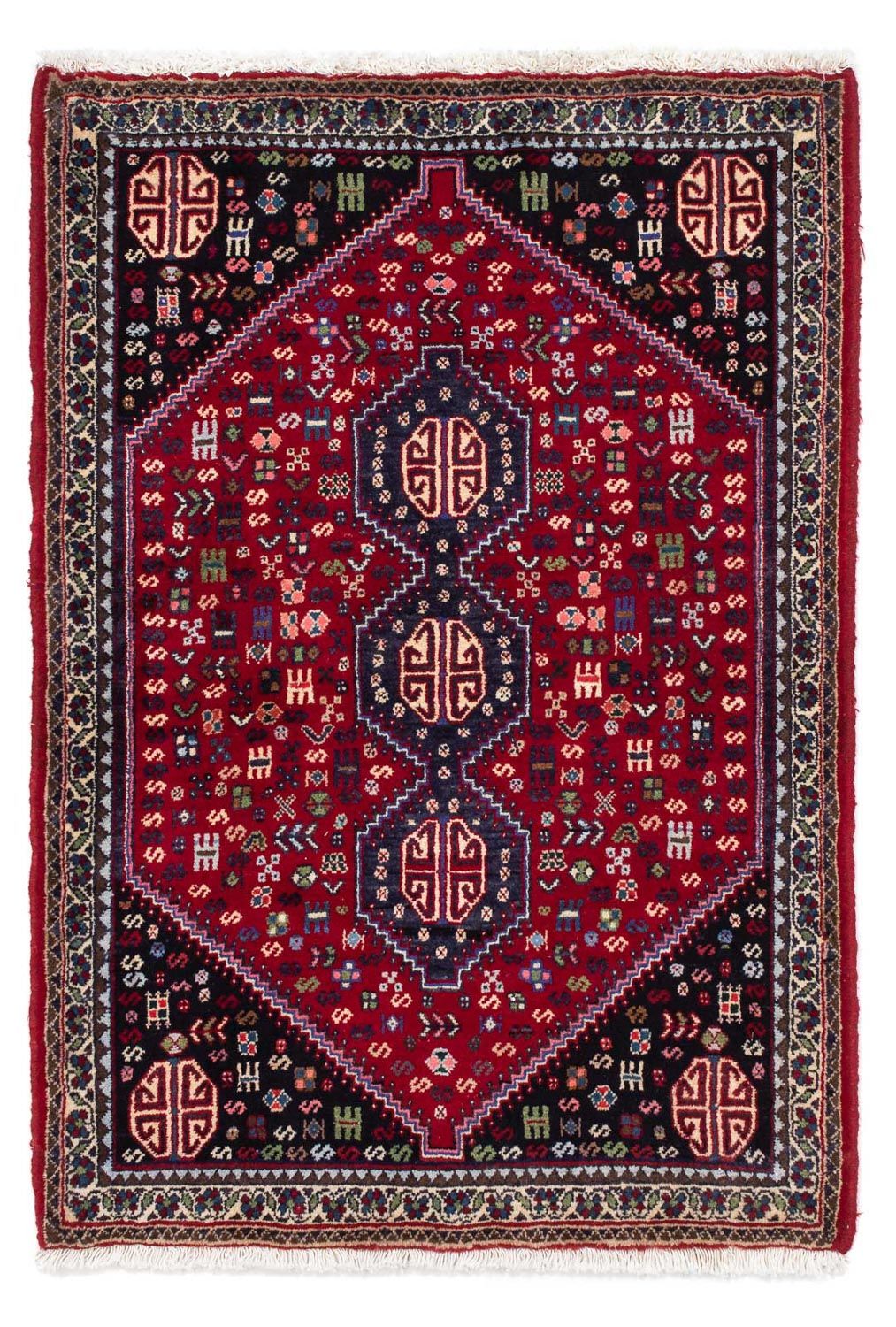 Perser Rug - Nomadic - 118 x 80 cm - dark red