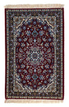 Isfahan Rug 70x108cm - Persian Rugs - Rectangle / Dark Red / 70 x 108 cm Rectangle