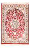 Isfahan Rug 83x123cm - Persian Rugs - Rectangle / Red / 83 x 123 cm Rectangle